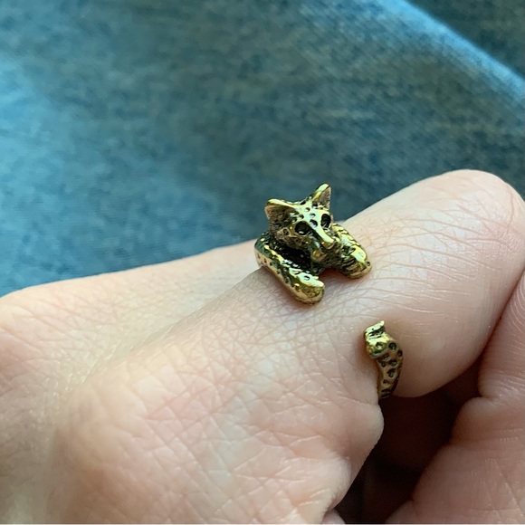 Gold Leopard Adjustable Ring 🐆 - Picture 8 of 11